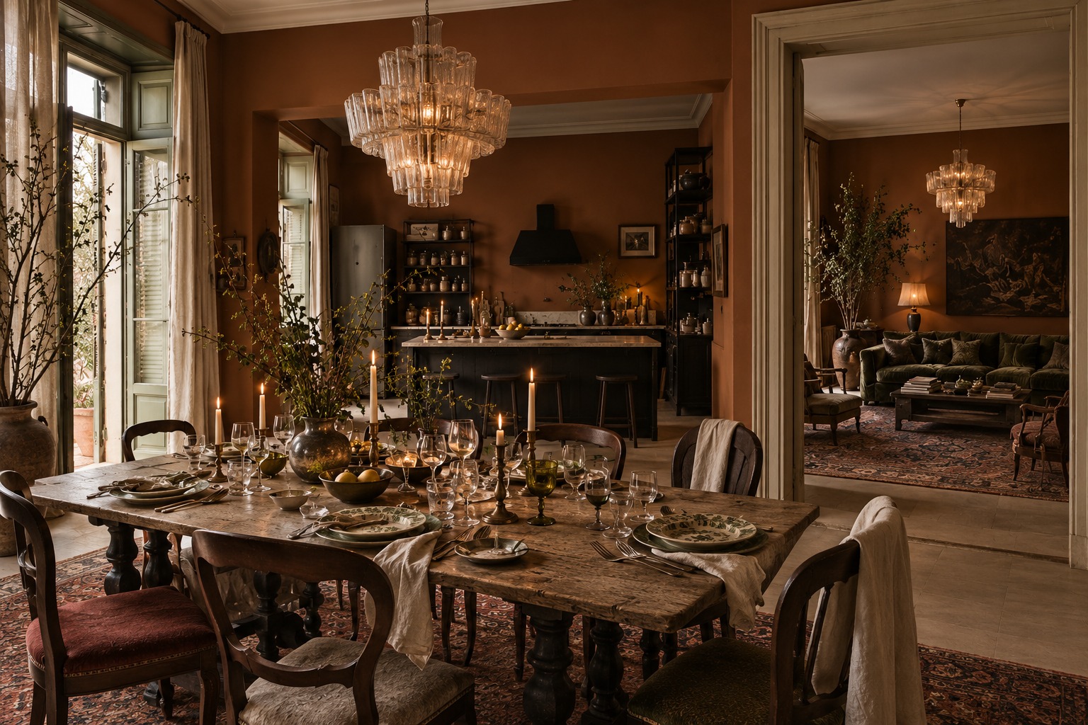 RESTO — la sala da pranzo, direzione henné